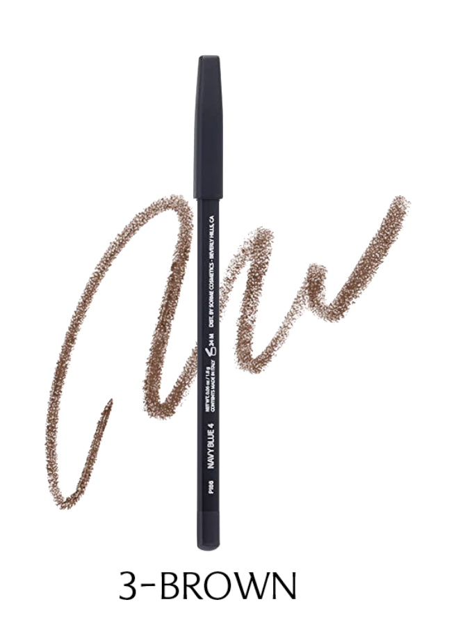 Sorme' Treatment Cosmetics Smear-Proof Eye liner, (3) Brown